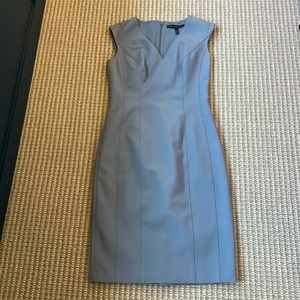 White House Black Market Blue Sheath Dress